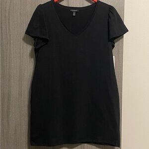 NWT Tribal Flutter Sleeve Dress - V-Neck Oversized & Pockets - Size Small